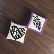 Tufted Floor Pillow, Square Jesus , soft Pillow for Sleeping