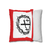 Spun Polyester Square Pillowcase Soft pillow comfort for sleep