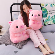 Sitting Big Head Blessed Pig Doll Pillow Plush Toy
