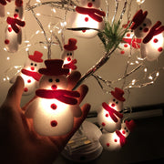 Christmas Decoration Snowman LED String Lights Garland Xmas Fairy Lights Decor For Home Navidad Christmas Ornament New Year