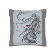 Spun Polyester Square Pillowcase pillow comfort for sleep